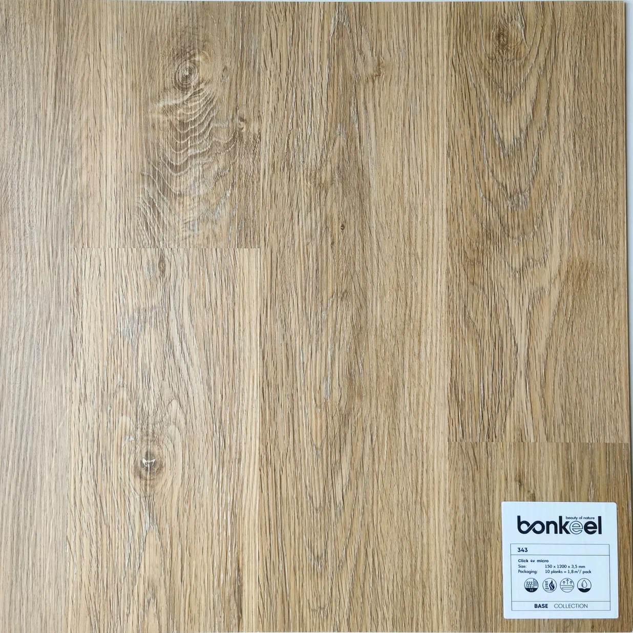 Плитка ПВХ "Bonkeel" Base New 343 (1220*150*3,5 мм) — купить в Владивостоке