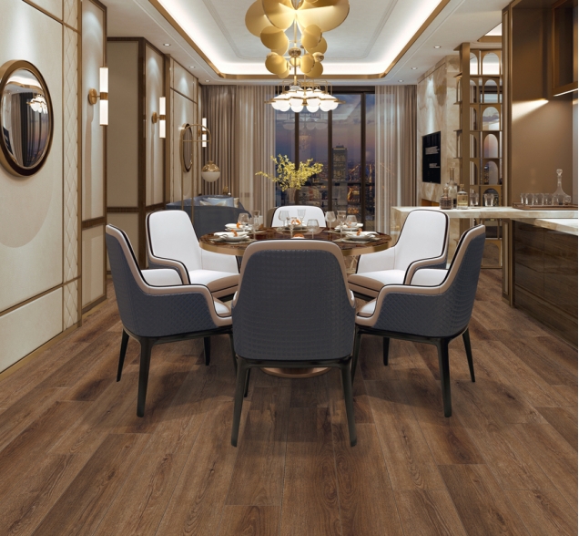 SPC ламинат "CronaFloor" Wood 4V Дуб Регин (1200*180*4 мм) — купить в Владивостоке