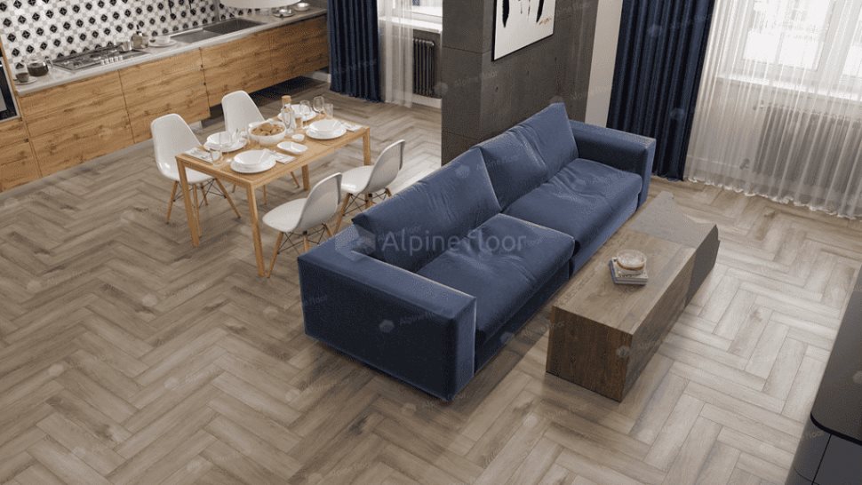 Виниловый ламинат "Alpine Floor" Parquet Light Дуб Исида (600*125*4 мм) — купить в Владивостоке