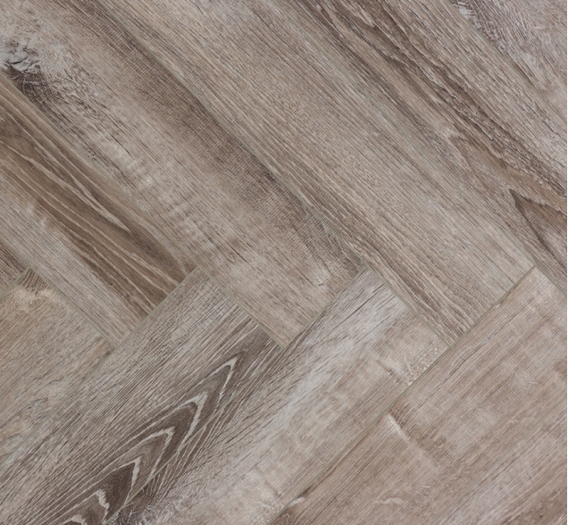 Виниловый ламинат SPC "Cronafloor" Herringbone Дуб Тулон (640*128*4,5 мм) — купить в Владивостоке