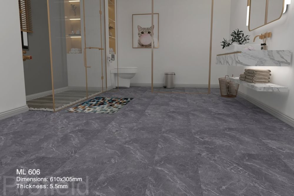 SPC ламинат "Profield" Грей марбл (305*610*5,5 мм) — купить в Владивостоке