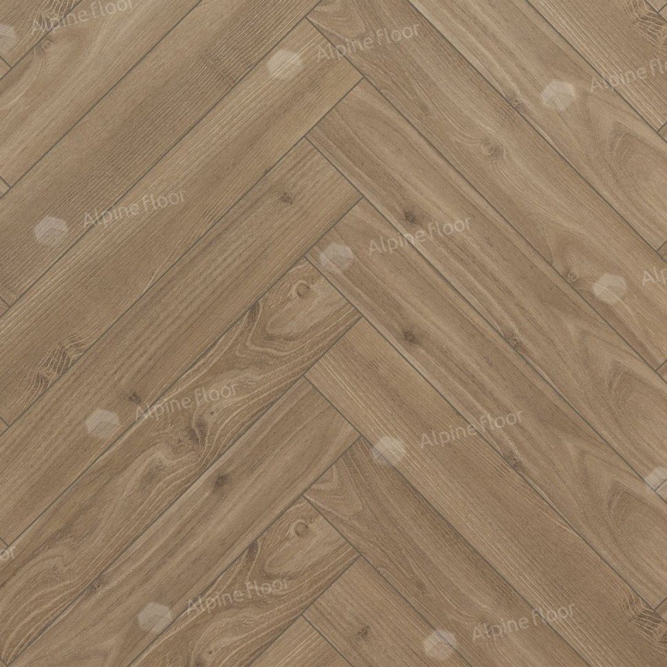 Ламинат "Alpine Floor" Herringbone 12 Дуб Калабрия (600*100*12 мм) — купить в Владивостоке