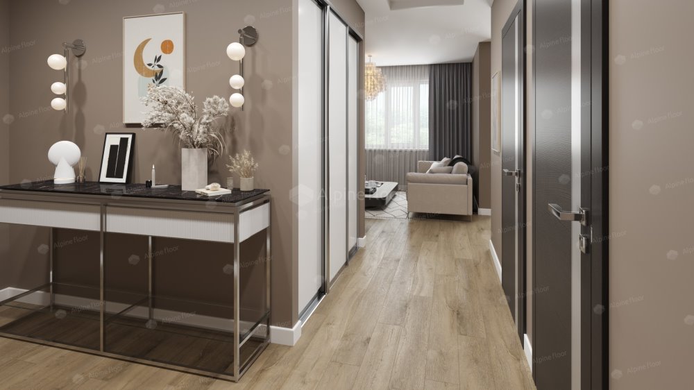 SPC Ламинат "Alpine Floor" Дуб млечный (1524*180*8 мм) — купить в Владивостоке