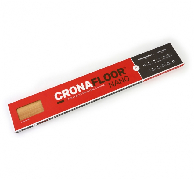 SPC ламинат "CronaFloor" Nano 4V Клен (1200*180*3,5 мм) — купить в Владивостоке