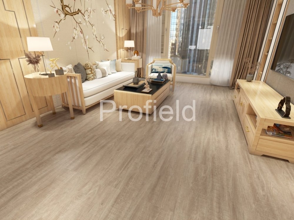 HSPC ламинат "Profield" Тик натуральный (1200*228*5,5 мм) — купить в Владивостоке