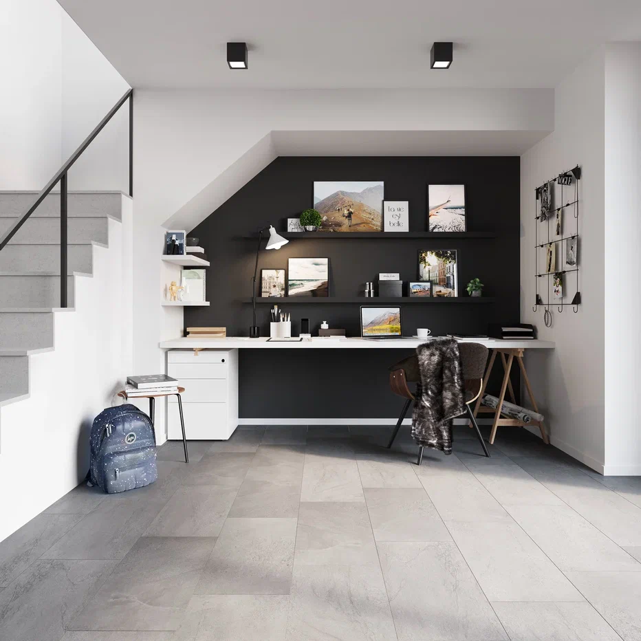 SPC ламинат "Invictus" Groovy Granite Steel (603*298*6мм) — купить в Владивостоке