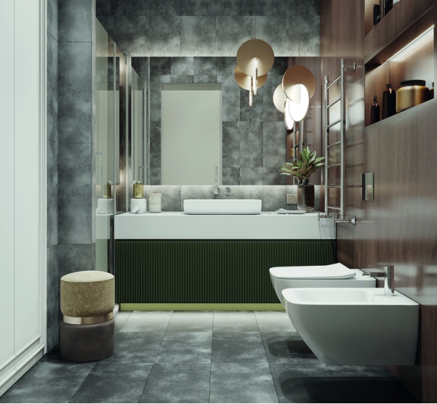 SPC ламинат "CronaFloor" Stone 4V Торнадо Серый (600*300*4 мм) — купить в Владивостоке