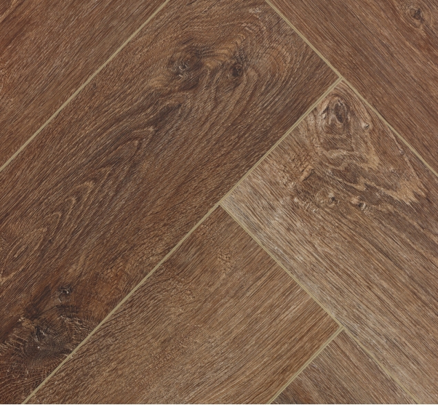 Виниловый ламинат SPC "Cronafloor" Herringbone Дуб Тулуза (640*128*4,5 мм) — купить в Владивостоке