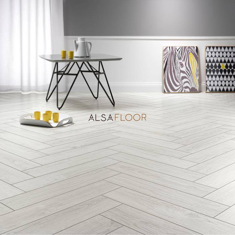 Ламинат "Alsafloor" Herringbone Дуб Полярный (640*143*12 мм) — купить в Владивостоке