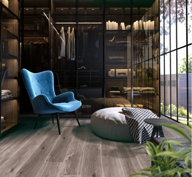 SPC ламинат "CronaFloor" Wood 4V Дуб Хельсинки (1200*180*4 мм) — купить в Владивостоке