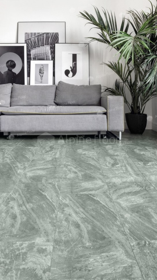 Виниловая плитка "Alpine Floor" Light Stone Хэмпшир (608*303*2,5 мм) — купить в Владивостоке