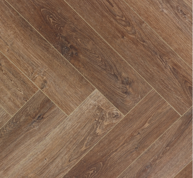 Виниловый ламинат SPC "Cronafloor" Herringbone Дуб Тулуза (640*128*4,5 мм) — купить в Владивостоке