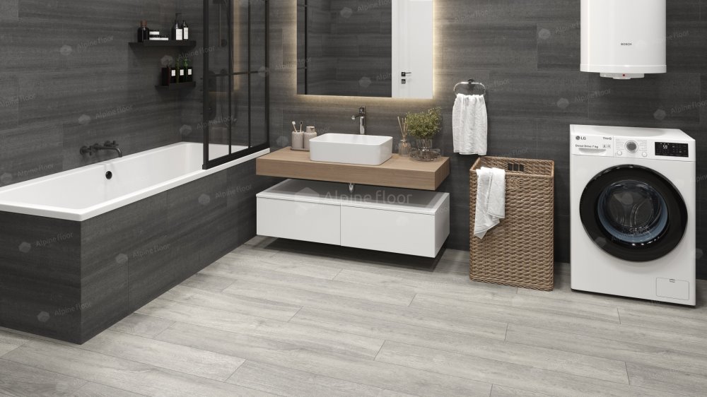 SPC Ламинат "Alpine Floor" Дуб платина (1524*180*8 мм) — купить в Владивостоке