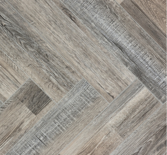 Виниловый ламинат SPC "Cronafloor" Herringbone Дуб Реймс (640*128*4,5 мм) — купить в Владивостоке