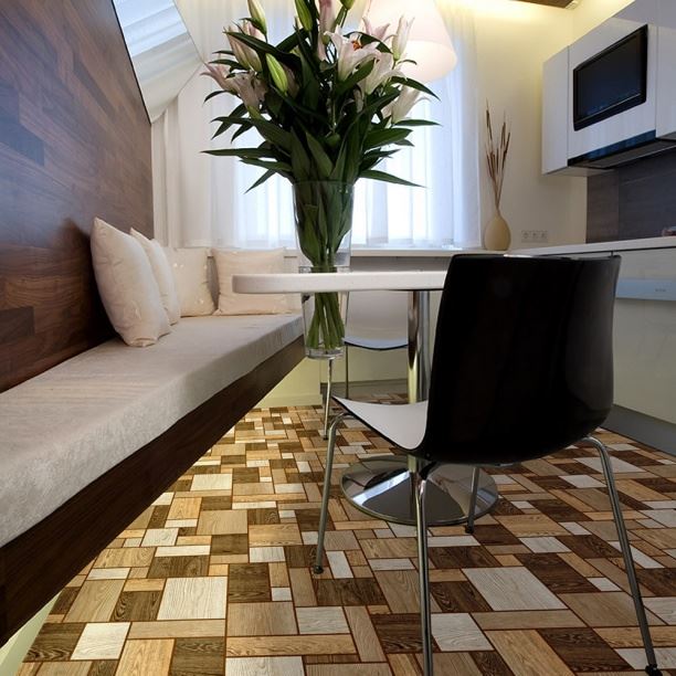 Линолеум бытовой "Комитекс" Печора Тетрис 862 (2,5м) — купить в Владивостоке