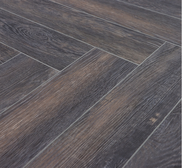 Виниловый ламинат SPC "Cronafloor" Herringbone Дуб Бордо (640*128*4,5 мм) — купить в Владивостоке