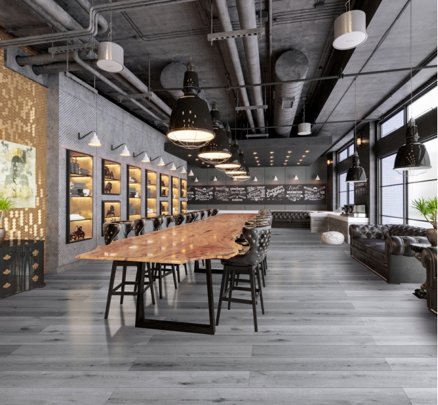 SPC ламинат "CronaFloor" Wood 4V Дуб Серый (1200*180*4 мм) — купить в Владивостоке