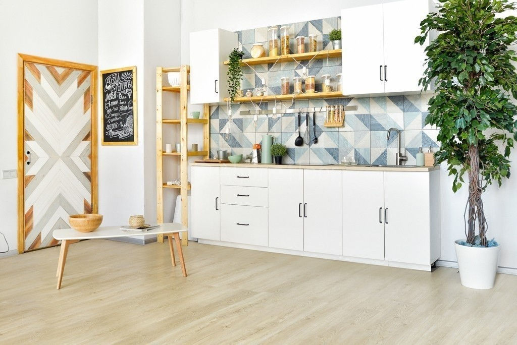 Замковая ПВХ плитка Секвойя Медовая  (1219*184*3,2мм) — купить в Владивостоке