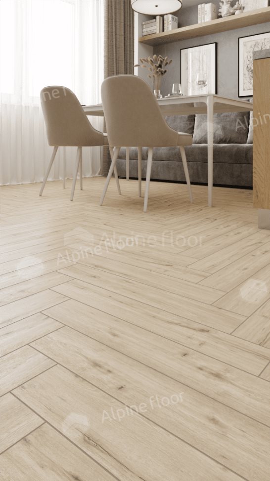 Ламинат "Alpine Floor" Herringbone 12 PRO Дуб Лион (606*101*12 мм) — купить в Владивостоке
