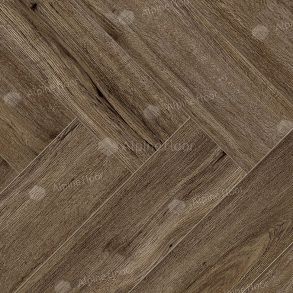 Ламинат "Alpine Floor" Herringbone Дуб Бордо (606*101*8 мм) — купить в Владивостоке