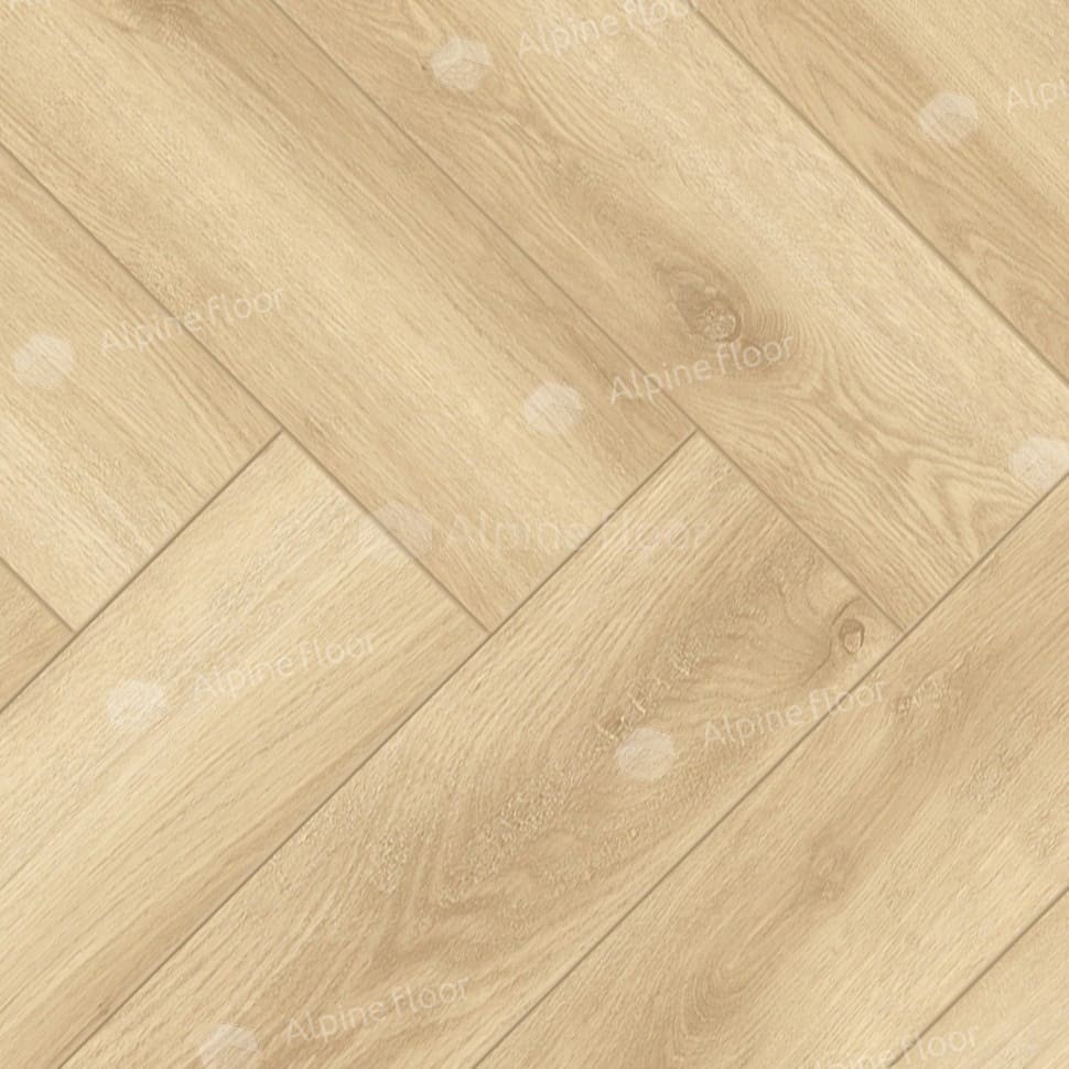 Ламинат "Alpine Floor" Herringbone Дуб Шампань (606*101*8 мм) — купить в Владивостоке