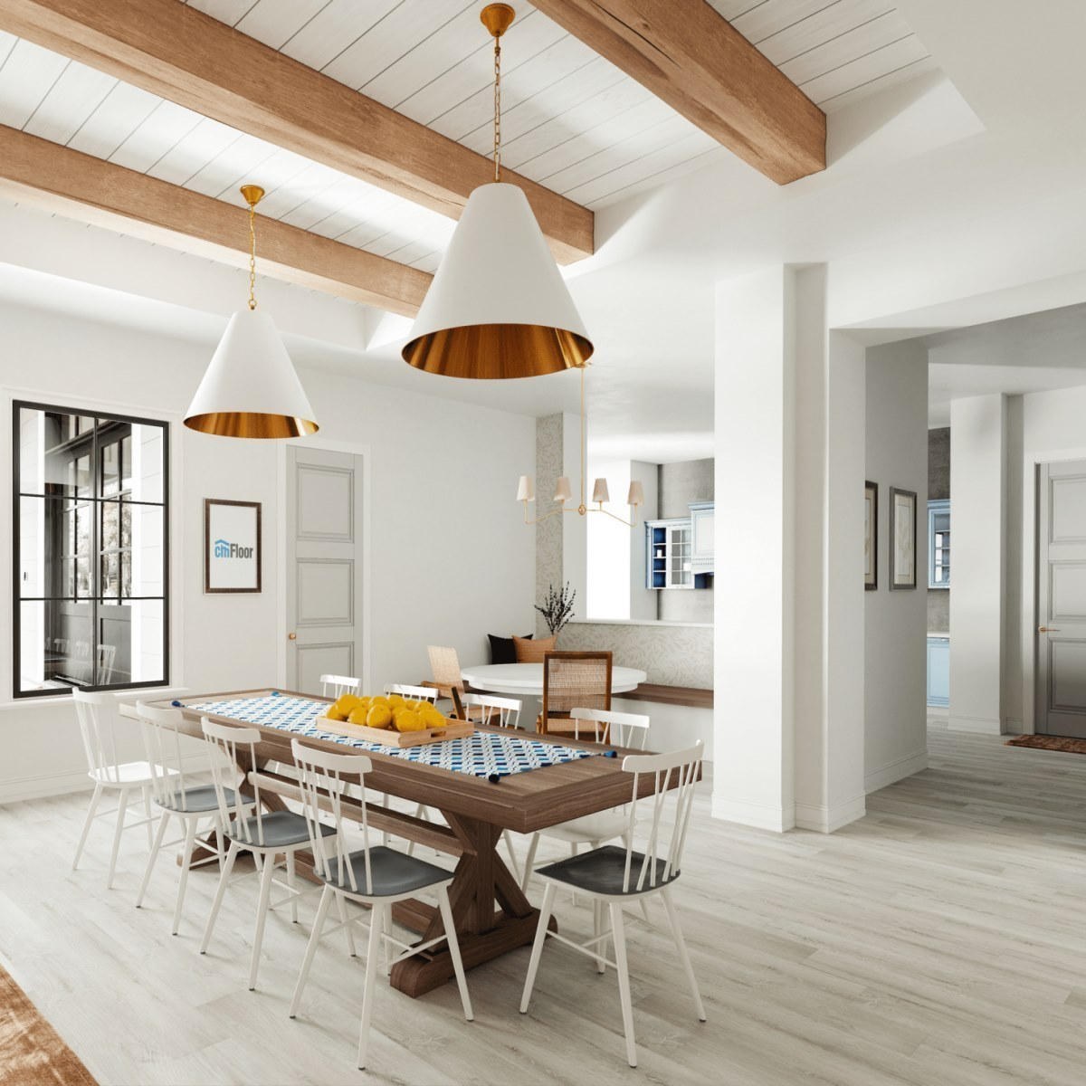 Виниловое напольное покрытие ScandiWood 05 Дуб Ледяной (180*1220*5 мм) — купить в Владивостоке