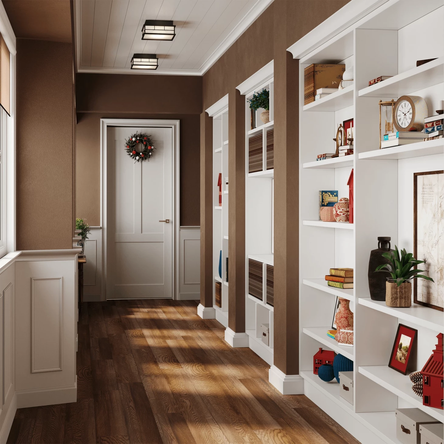 SPC плитка для пола Орех (1220*180*4 мм) — купить в Владивостоке