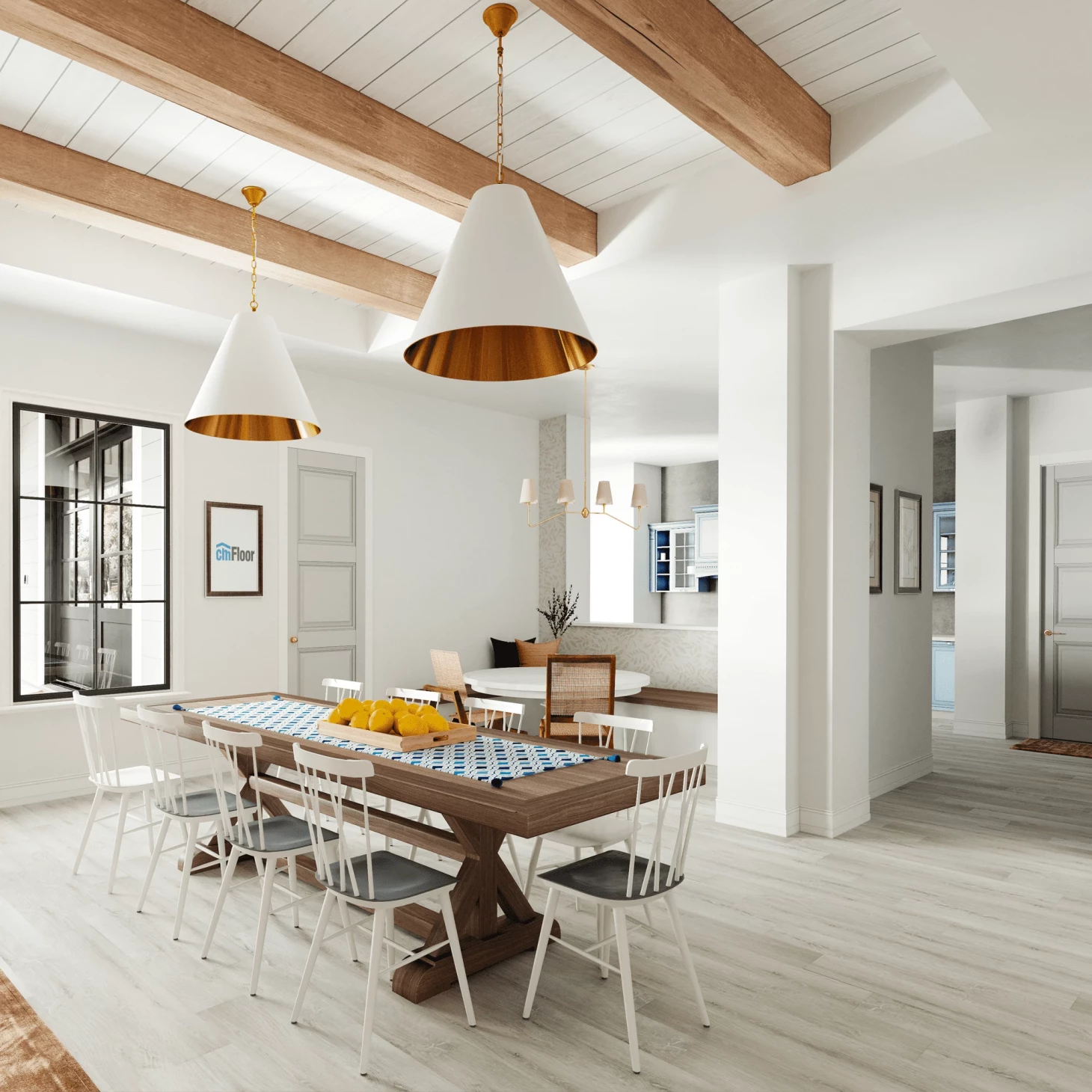 SPC плитка для пола Дуб Ледяной (1220*180*4 мм) — купить в Владивостоке