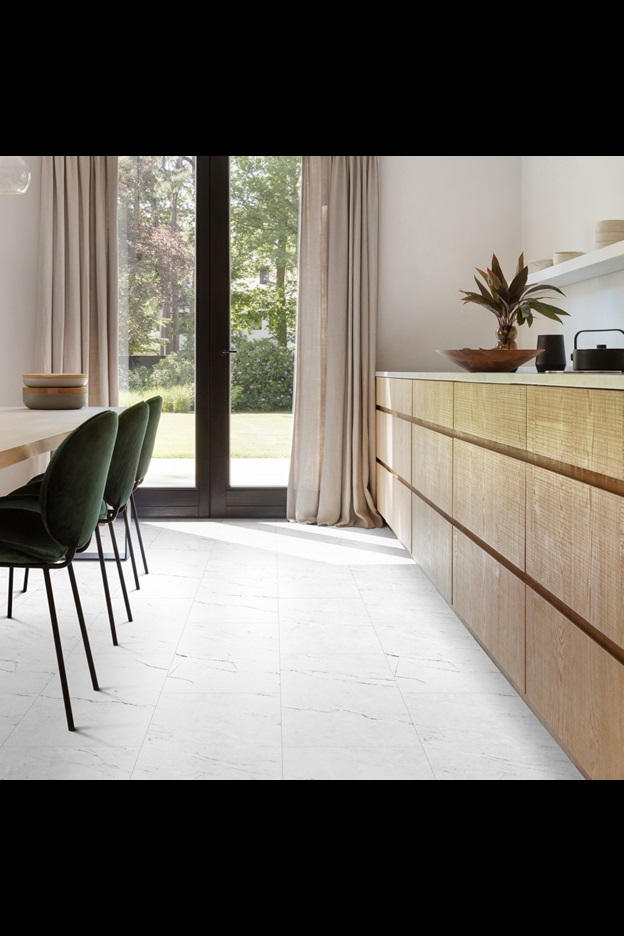 Замковая ПВХ плитка Carrara Marble 112 (610*303*5 мм) — купить в Владивостоке