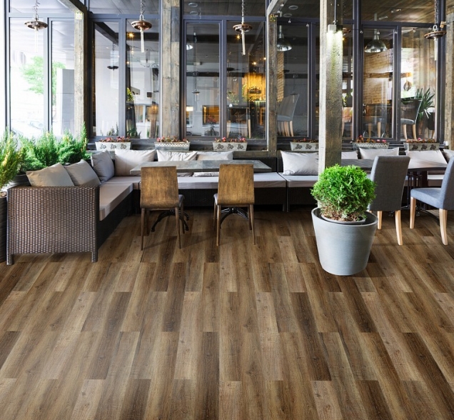 SPC ламинат "CronaFloor" Wood 4V Дуб Чак (1200*180*4 мм) — купить в Владивостоке