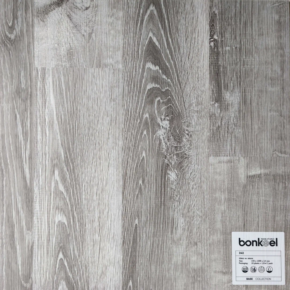 Плитка ПВХ "Bonkeel" Base New 242 (1220*150*3,5 мм) — купить в Владивостоке