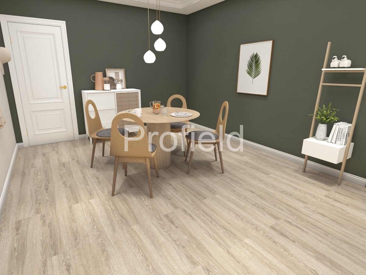HSPC ламинат "Profield" Дуб Светлый (1200*228*5,5 мм) — купить в Владивостоке