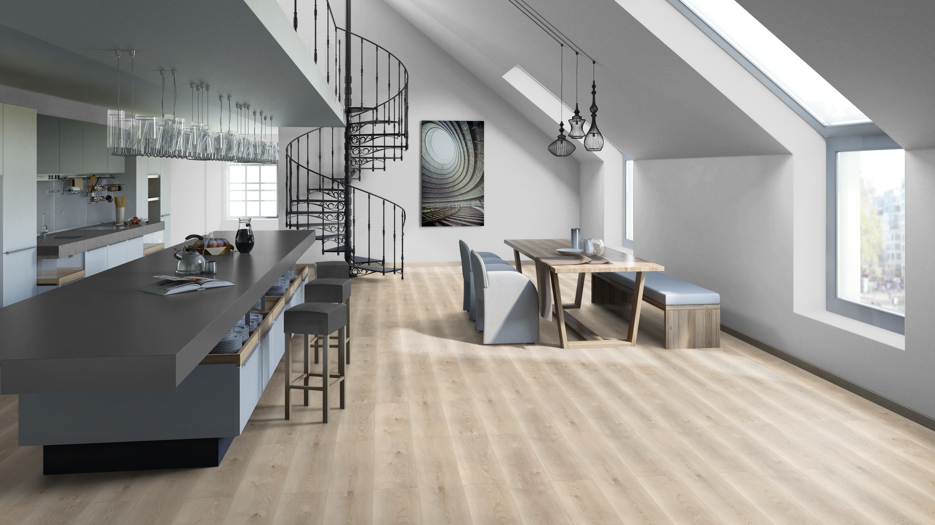 SPC ламинат "Tarkett" Deep House Sean (1400*225*4,6 мм) — купить в Владивостоке