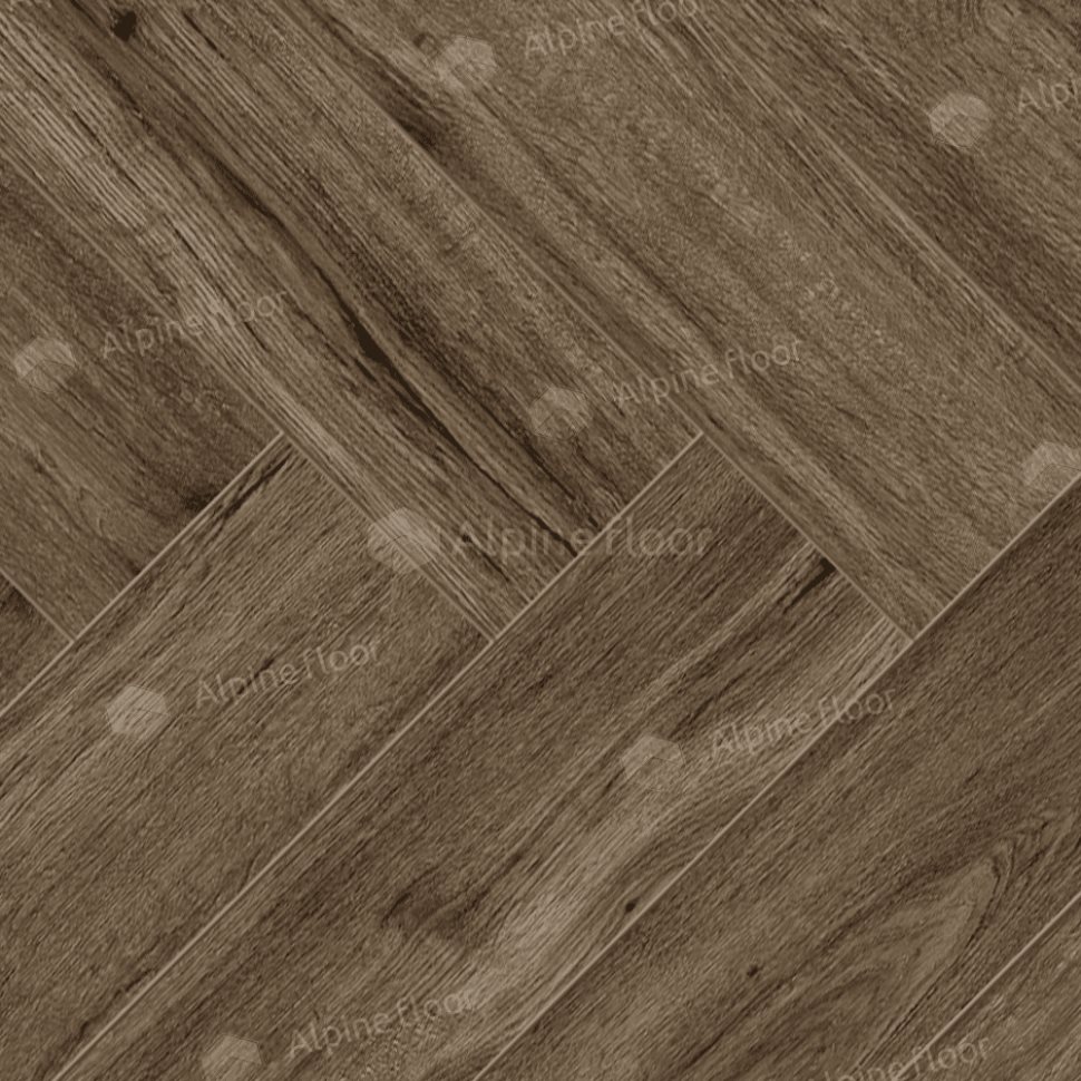 Ламинат "Alpine Floor" Herringbone 12 PRO Дуб Бордо (606*101*12 мм) — купить в Владивостоке
