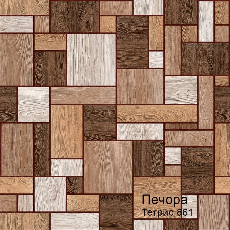 Линолеум бытовой "Комитекс" Печора Тетрис 861 (3м) — купить в Владивостоке