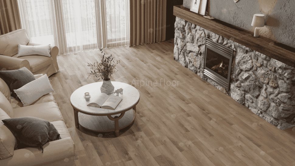 Виниловый ламинат "Alpine Floor" Parquet Light Дуб Синистра (600*125*4 мм) — купить в Владивостоке