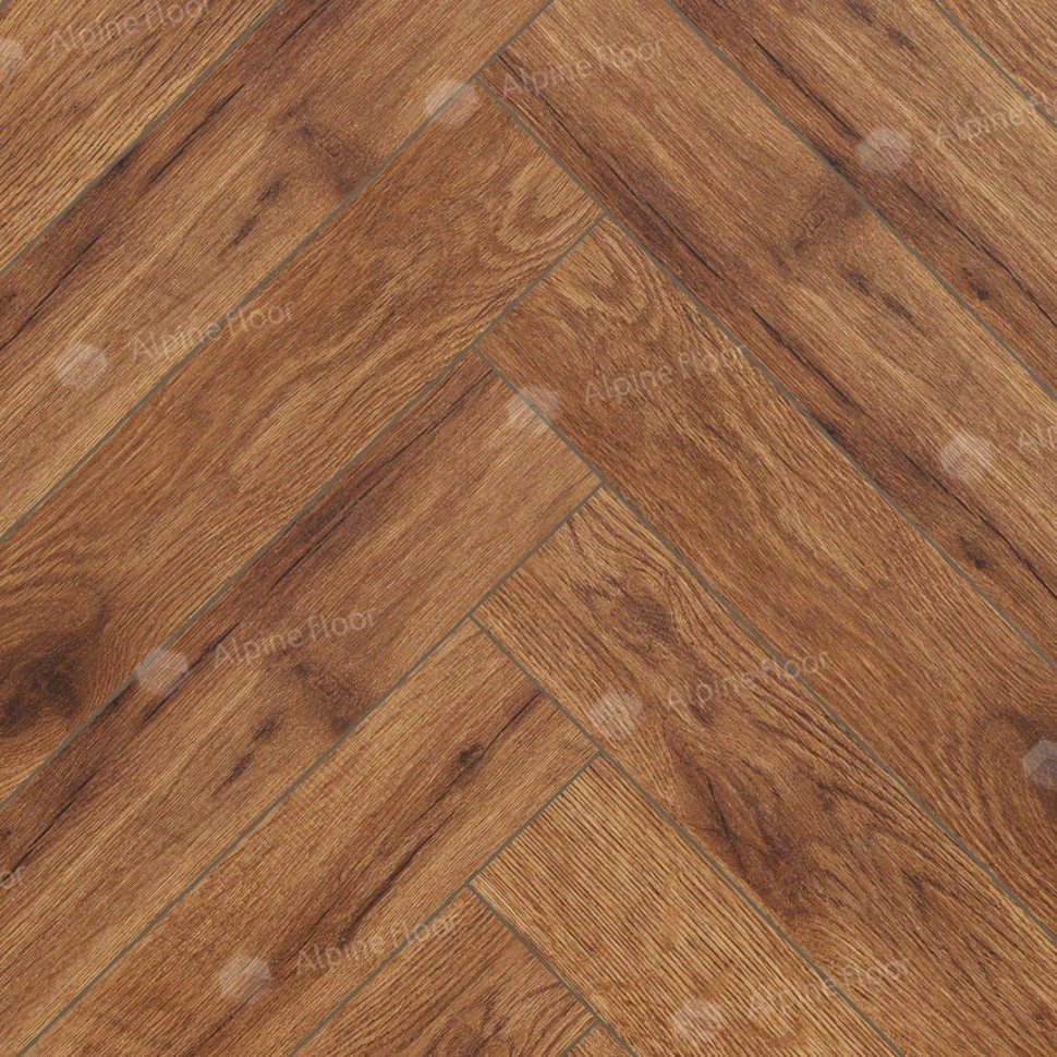 Ламинат "Alpine Floor" Herringbone 12 Дуб Умбрия (600*100*12 мм) — купить в Владивостоке